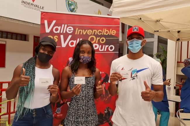 La Gobernación del Valle y la ESE Suroriente, a través de INDERVALLE, vacunaron a atletas y entrenadores del Departamento.